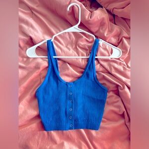 Aerie Blue Crop Top